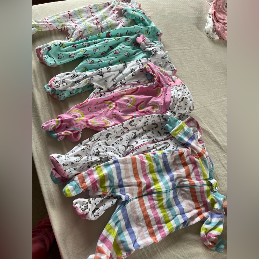 Footed Onesies newborn set 0-3 months